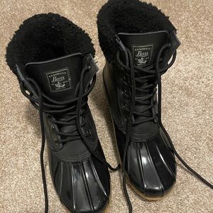 Bass black winter/rain boots (waterproof)